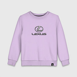 Свитшот хлопковый детский Lexus авто бренд лого, цвет: лаванда