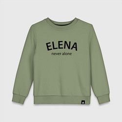 Детский свитшот Elena never alone - motto