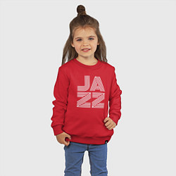 Свитшот хлопковый детский Jazz vibe, цвет: красный — фото 2