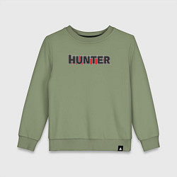 Свитшот хлопковый детский Hunter, цвет: авокадо
