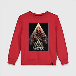 Детский свитшот Assassins creed красный костюм