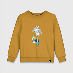 Свитшот хлопковый детский Сильвер, цвет: горчичный
