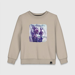 Свитшот хлопковый детский The Birthday Massacre - under your spell, цвет: миндальный