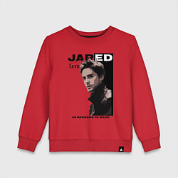 Свитшот хлопковый детский Jared Joseph Leto 30 Seconds To Mars, цвет: красный