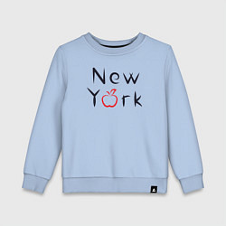 Детский свитшот New York apple