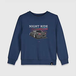 Детский свитшот Nissan skyline night ride