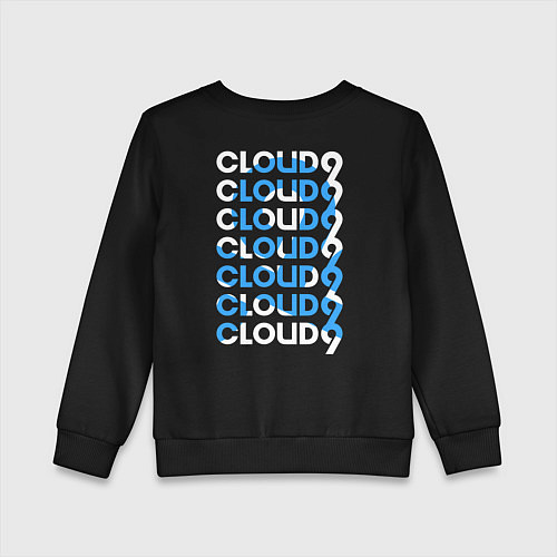 Детский свитшот Cloud9 - pattern / Черный – фото 2