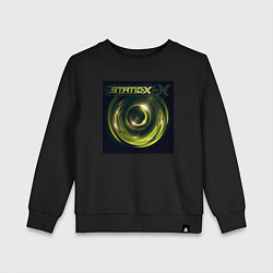 Свитшот хлопковый детский Static-X - Shadow Zone, цвет: черный