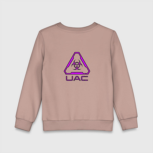 Детский свитшот UAC фиолетовый / Пыльно-розовый – фото 2