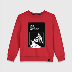 Свитшот хлопковый детский Суп и офис, цвет: красный