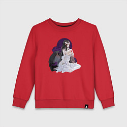 Свитшот хлопковый детский Повелитель Альбедо, цвет: красный