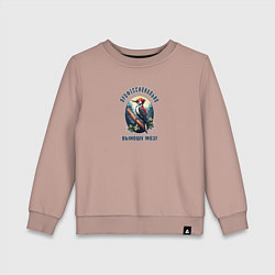 Детский свитшот Дятел на ветке