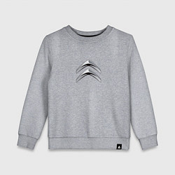 Свитшот хлопковый детский Citroen лого авто, цвет: меланж