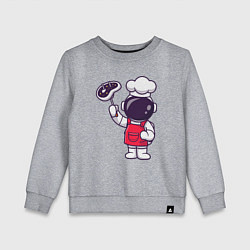 Детский свитшот Повар космонавт