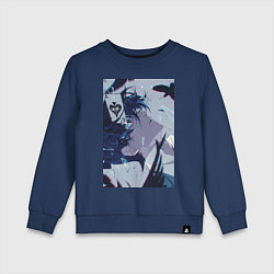 Свитшот хлопковый детский Ванитас целитель, цвет: тёмно-синий
