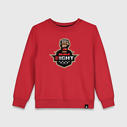Свитшот хлопковый детский MMA fight night, цвет: красный