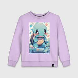 Свитшот хлопковый детский Покемон Сквиртл, цвет: лаванда