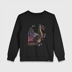 Свитшот хлопковый детский HOMM3 Black Dragon, цвет: черный