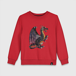 Свитшот хлопковый детский HOMM3 Black Dragon, цвет: красный