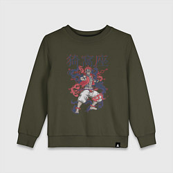 Детский свитшот Клинок рассекающий демонов Акадза demon slayer