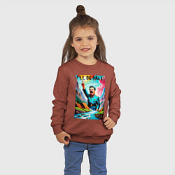 Свитшот хлопковый детский Ill be back - Stalin, цвет: кирпичный — фото 2