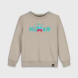 Детский свитшот Once human logo