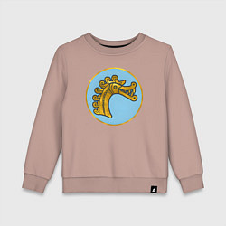 Свитшот хлопковый детский Даны из Total War: Attila, цвет: пыльно-розовый