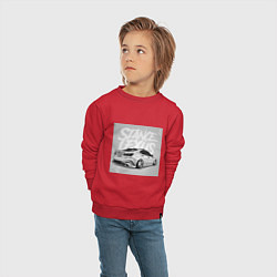 Свитшот хлопковый детский Lexus автомобиль, цвет: красный — фото 2