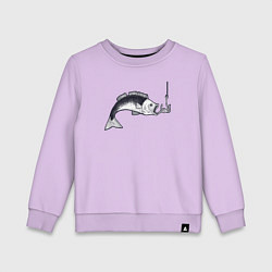 Детский свитшот Голодная рыбка