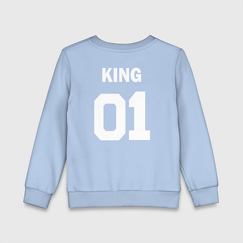 Детский свитшот Футбольная надпись 01 король / Мягкое небо – фото 2
