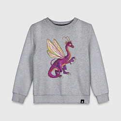 Свитшот хлопковый детский HOMM3 Faerie Dragon, цвет: меланж