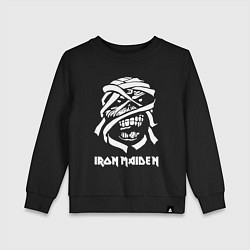 Свитшот хлопковый детский Eddie Iron Maiden, цвет: черный