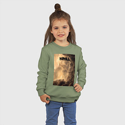 Свитшот хлопковый детский Kirill небосвод, цвет: авокадо — фото 2