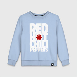 Свитшот хлопковый детский RHCP - title and logo, цвет: мягкое небо