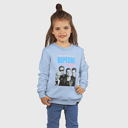Свитшот хлопковый детский Depeche Mode Vintage, цвет: мягкое небо — фото 2