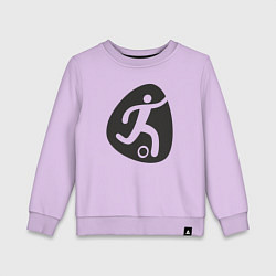 Свитшот хлопковый детский Football play, цвет: лаванда