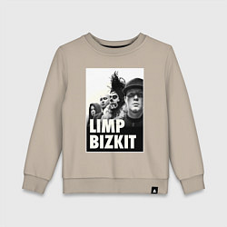 Свитшот хлопковый детский Limp Bizkit all, цвет: миндальный