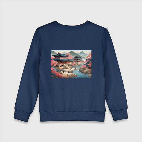 Детский свитшот Корея эпоха чосон / Тёмно-синий – фото 2