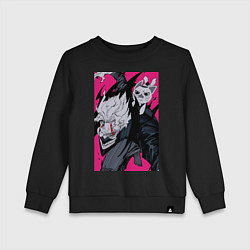 Свитшот хлопковый детский Дандадан Кэн Такакура, цвет: черный