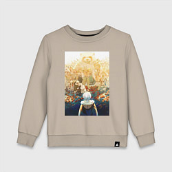 Свитшот хлопковый детский Для тебя Бессмертный Фуши Джоан, цвет: миндальный