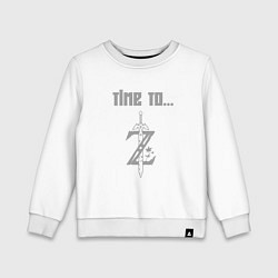 Свитшот хлопковый детский Time to legend of zelda, цвет: белый