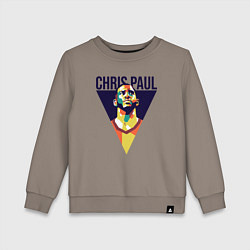 Свитшот хлопковый детский Крис Пол, цвет: утренний латте