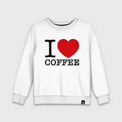 Детский свитшот I love coffee