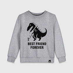 Свитшот хлопковый детский Godzilla best friend, цвет: меланж