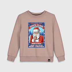 Детский свитшот Santa Claus north pole