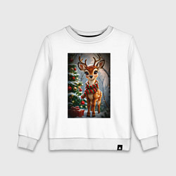 Детский свитшот Олененок с подарками