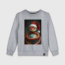 Детский свитшот Змея с колпаке