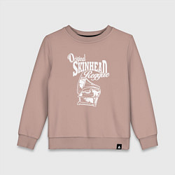 Свитшот хлопковый детский Skinhead reggae, цвет: пыльно-розовый