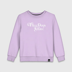 Свитшот хлопковый детский Three Days Grace - logo, цвет: лаванда