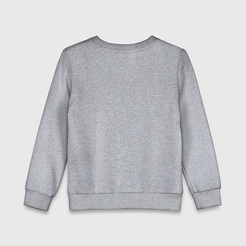 Детский свитшот Девочка в саду синих роз / Меланж – фото 2